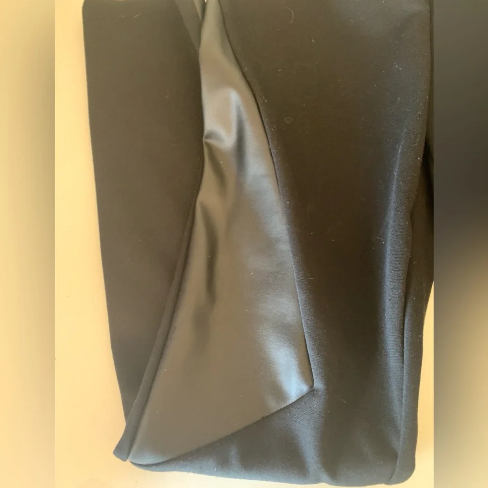 14th & Union Black Leggings with Faux Leather